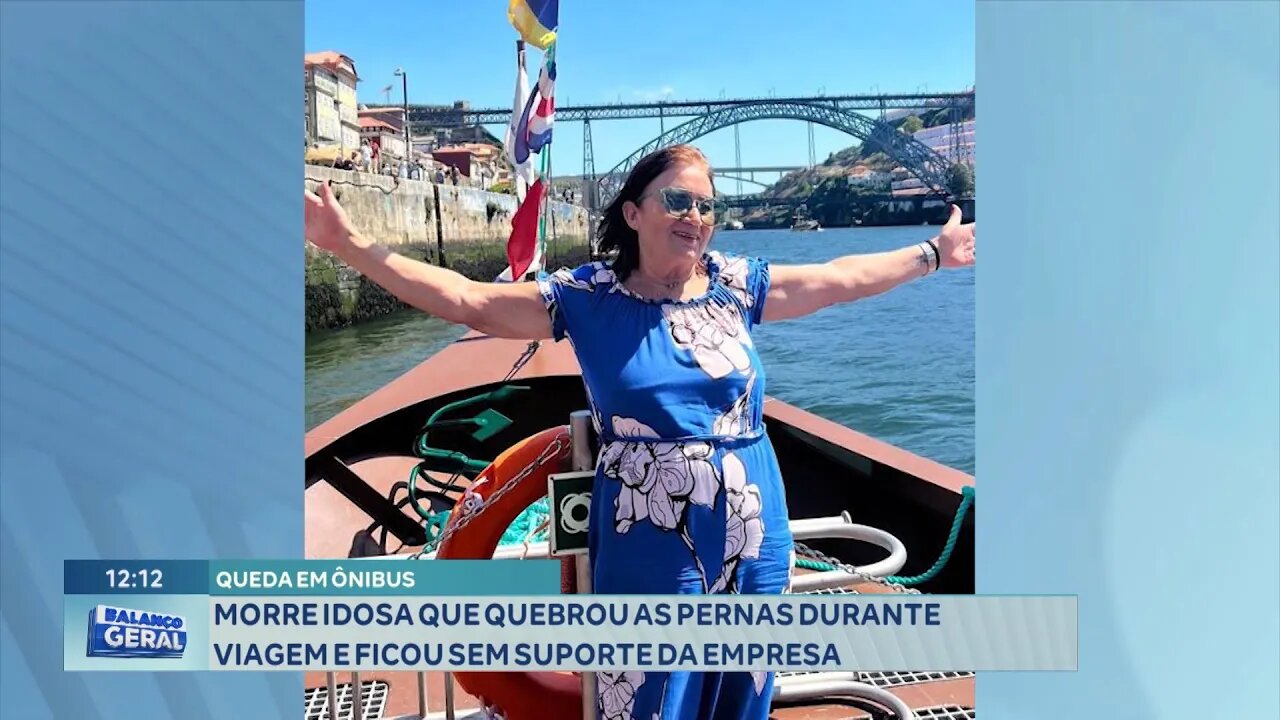 Queda em ônibus: Morre Idosa que quebrou as Pernas durante Viagem e ficou sem Suporte da Empresa.