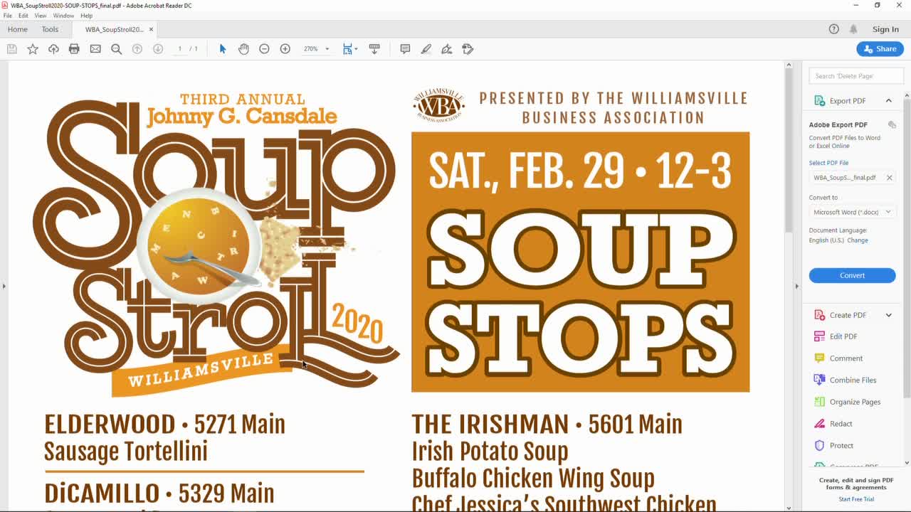 The Third Annual Soup Stroll