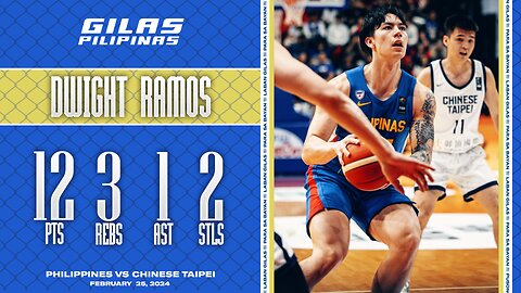 Dwight Ramos Highlights [Philippines vs Chinese Taipei | Feb. 25, 2024]