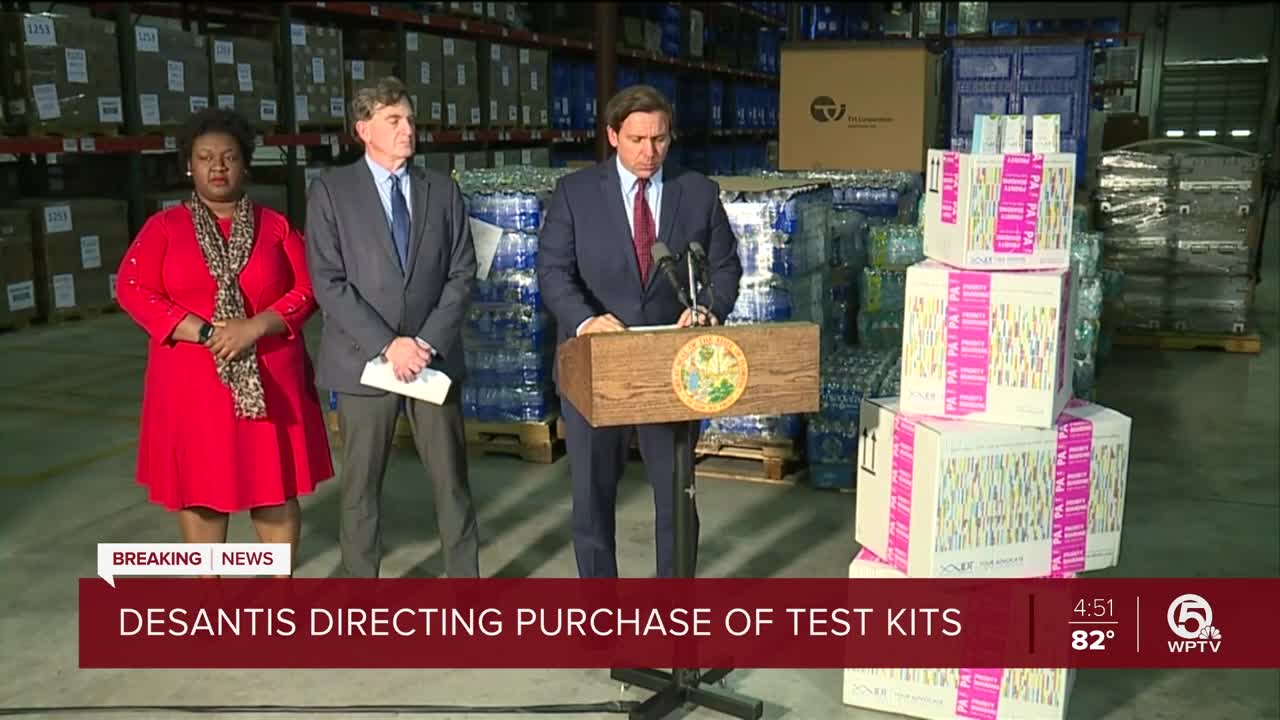 Gov. Ron DeSantis directs the purchase of 2,500 coronavirus testing kits