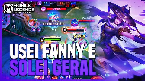 EU... EU USEI FANNY E FIZ 24 KILLS 😭😭 | MLBB