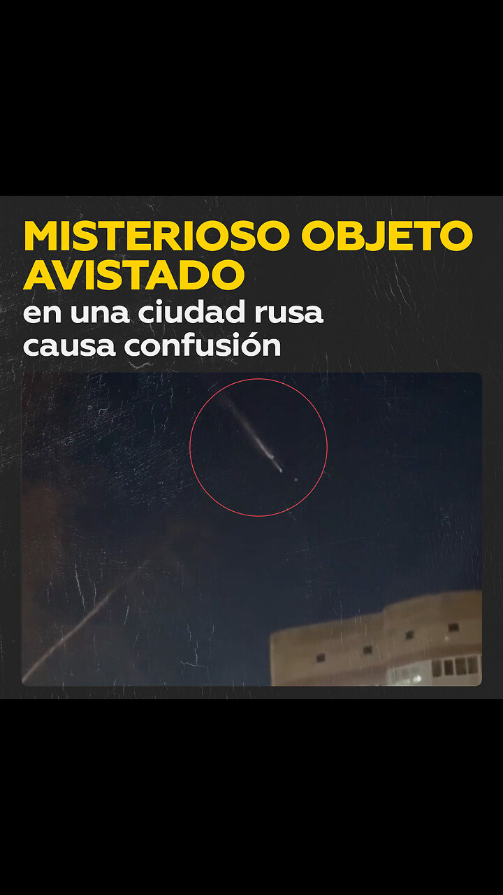 Un misterioso objeto iluminado sorprende a los habitantes de Kazán