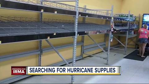 Florida residents stock up on supplies as Hurricane Irma strengthens
