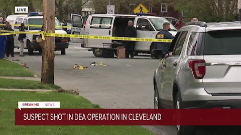 Suspect shot during DEA enforcement operation in Cleveland