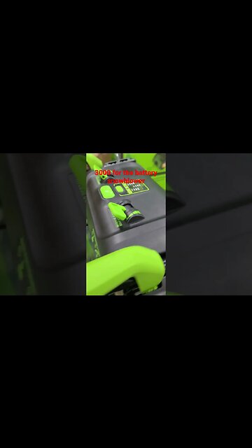 winter snowblower battery power