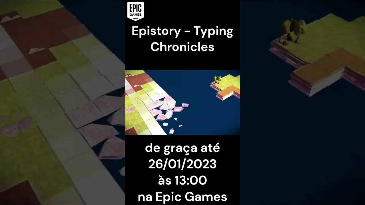 Epistory - Typing Chronicles -TEMPO LIMITADO - jogo Gratuito na Epic Games #shorts