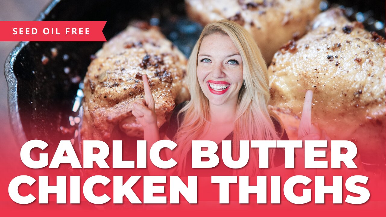 Juicy Garlic Chicken Thighs Recipe | Flavorful & Seed Oil-Free!