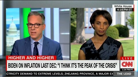 CNN’s Tapper Calls Out Biden Economic Advisor For Misjudging Inflation