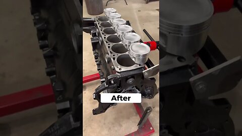 BMW E34 M5 Engine Before and After #bmw #bmwe34 #bmwm5 #diy #restoration #automotive #engine #tools