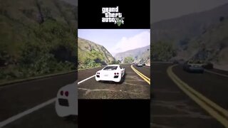 Fastest Crazy white car driving in gta 5 | GTA V short | gta5 video #shorts #gta5 #lazoogames