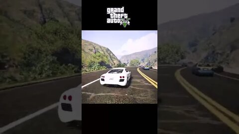Fastest Crazy white car driving in gta 5 | GTA V short | gta5 video #shorts #gta5 #lazoogames