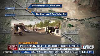 Clark County Pedestrian Deaths Reach Record High, again