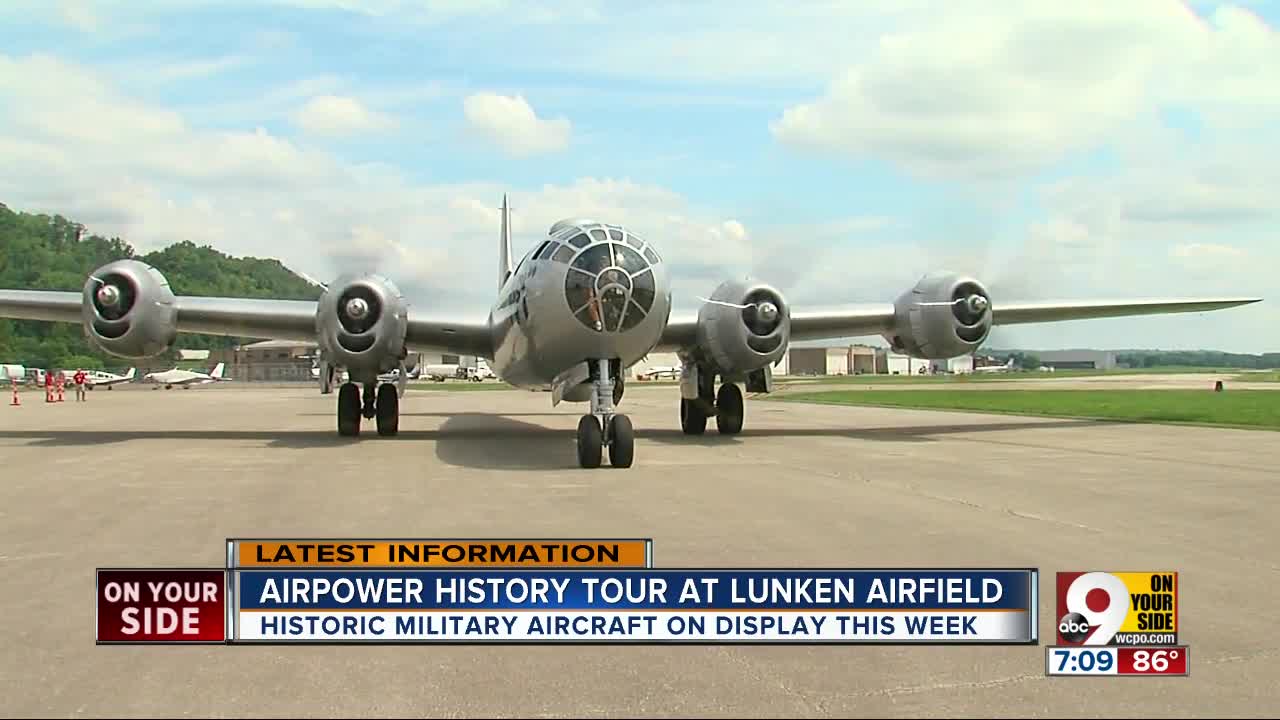 World War II bomber on display at Lunken Airport
