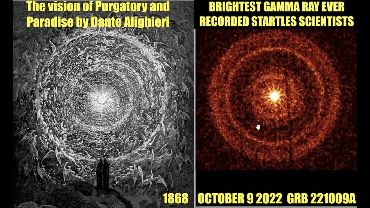 Biggest Gamma Ray Burst Ever Recorded, Gustave Doré, Dantes Inferno & Prophecy, ra castaldo