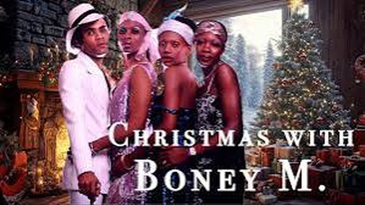 Christmas with Boney M. - Full Album | Fireplace | Cozy Room | 1 Hour