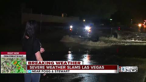 Severe storms slam Las Vegas