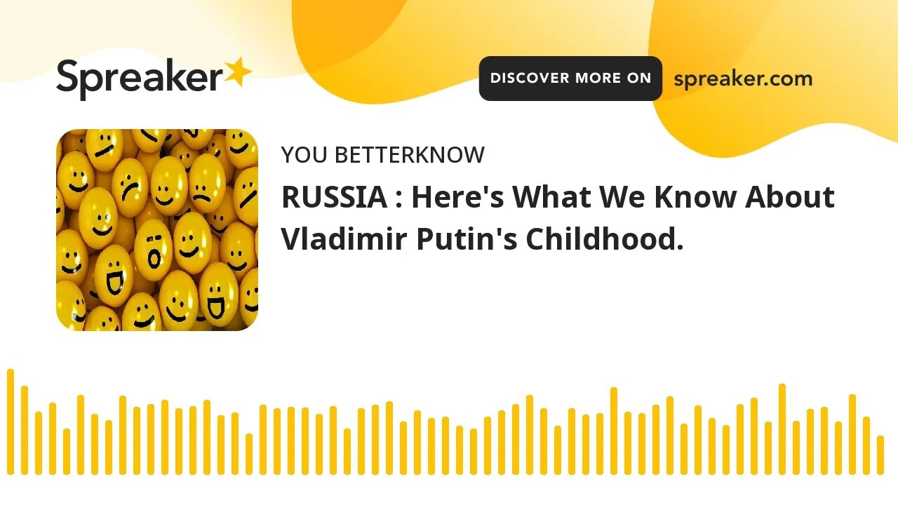 RUSSIA : Here's What We Know About Vladimir Putin's Childhood.