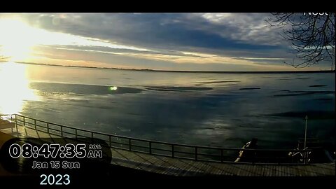 Planet X Nibiru Update, Wild morning sky over Lake Huron today, 1-15-23