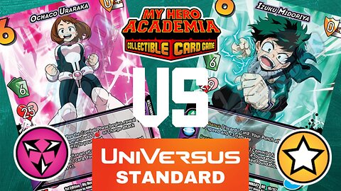 Ochaco Uraraka 3 (Air) vs Izuku Midoriya 2 (Good) / Universus Gameplay Standard/My Hero Academia CCG