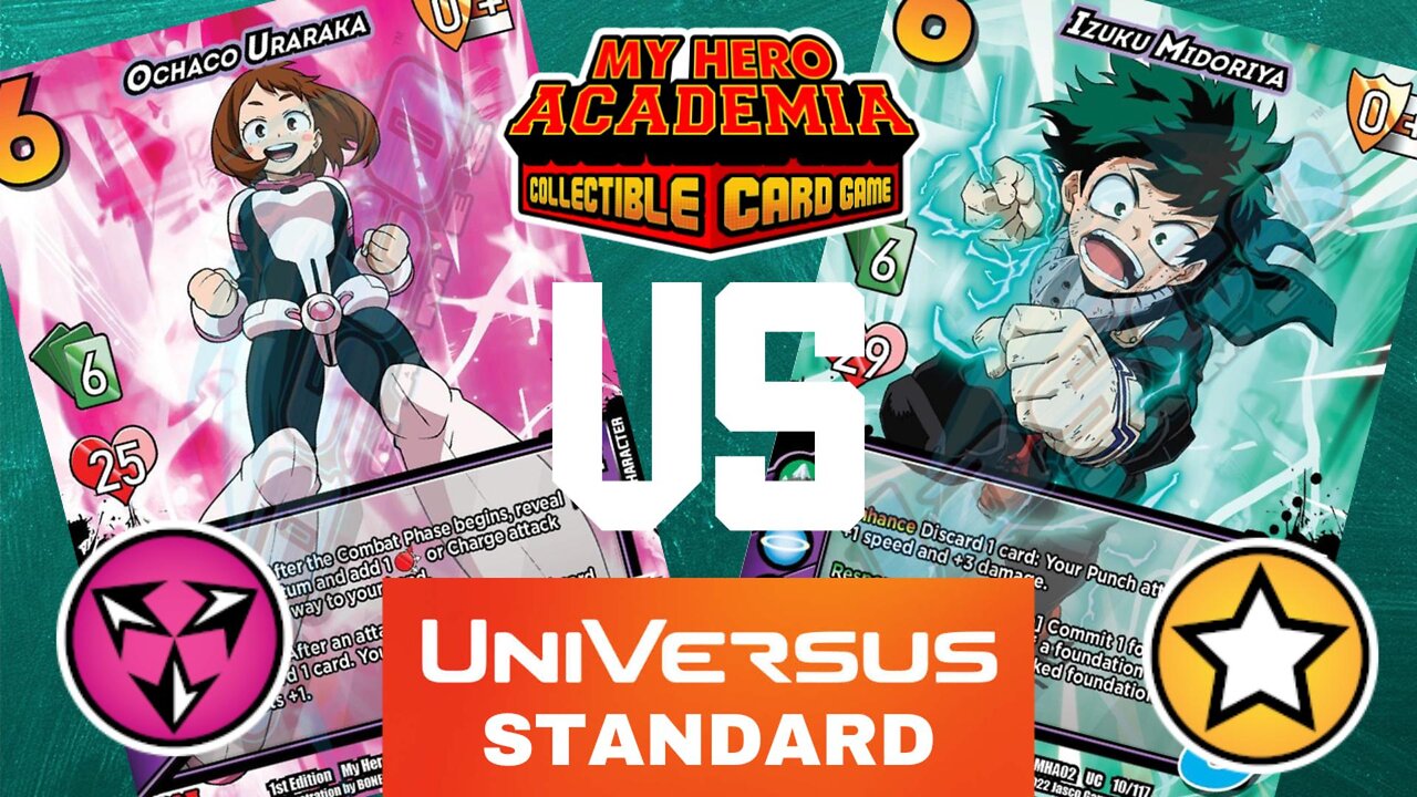 Ochaco Uraraka 3 (Air) vs Izuku Midoriya 2 (Good) / Universus Gameplay Standard/My Hero Academia CCG