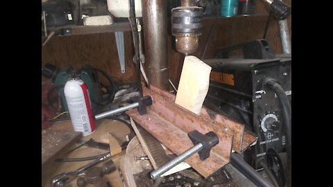 How to build a drill press vise clamp for knife making