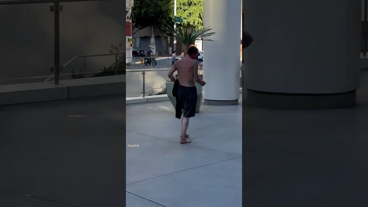 Regular Guy Walking in a Mall in Downtown Los Angeles #DTLA #macrojabber #feedthehomeless