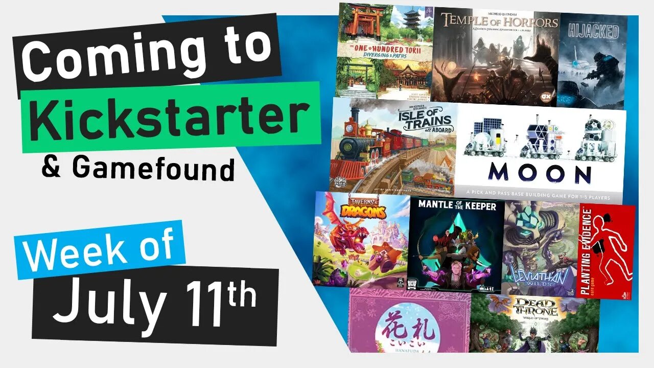 📅Kickstarter Boardgames | Moon, Leviathan Wilds, Isle of Trains: All Aboard, Taverns & Dragons