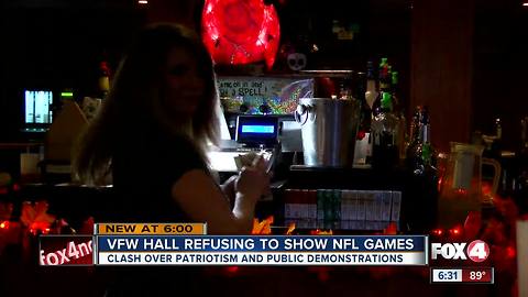 VFW hall refusing to show NFL Games