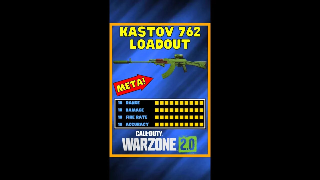 BEST Kastov 762 Loadout in Warzone 2 😲 #shorts