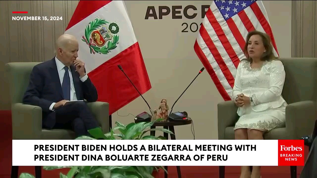 JUST IN: President Biden Ignores Questions From Reporters Following Meeting With President Of Peru