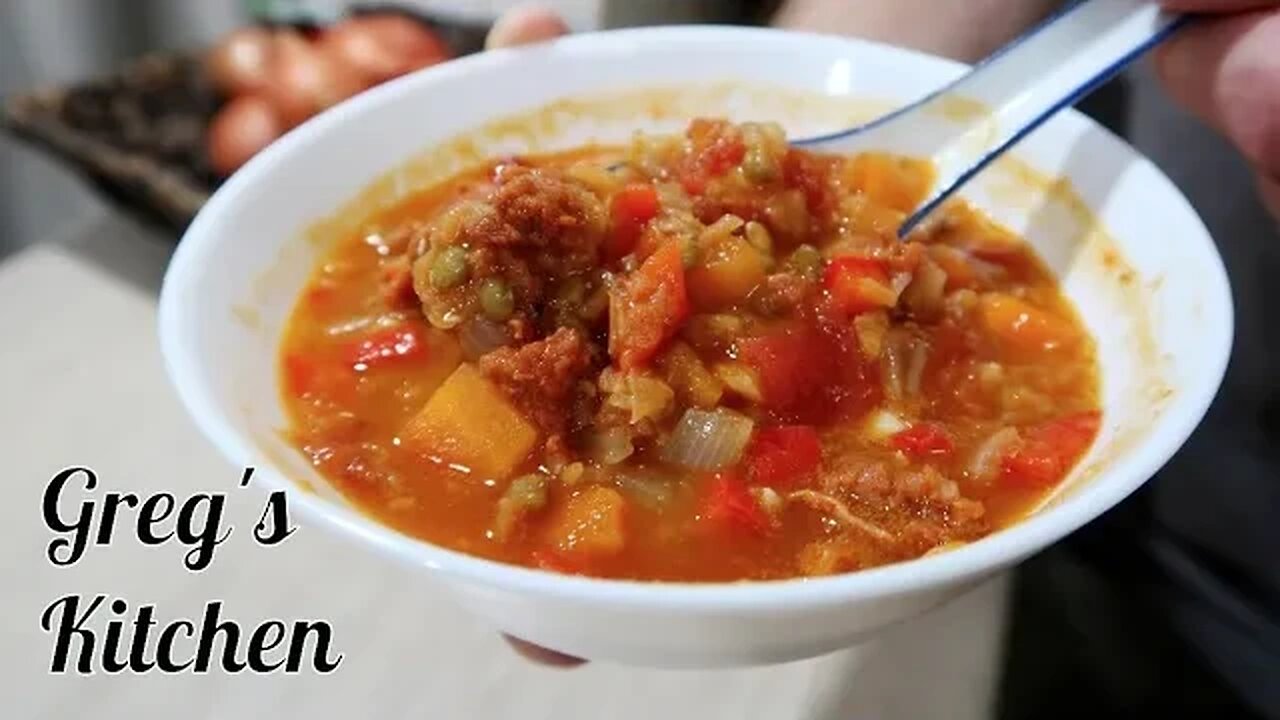 My Favorite Chorizo Lentil Soup Recipe - Gluten Free