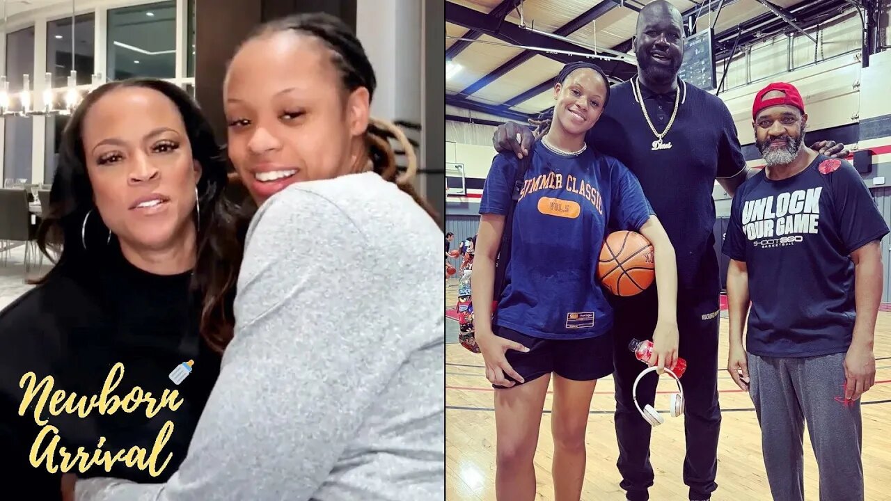 Shaq & Shaunie's 6 Foot 4 Inch Daughter Mearah Still Wants To Sit On Mommy's Lap! ⛹🏾♀️