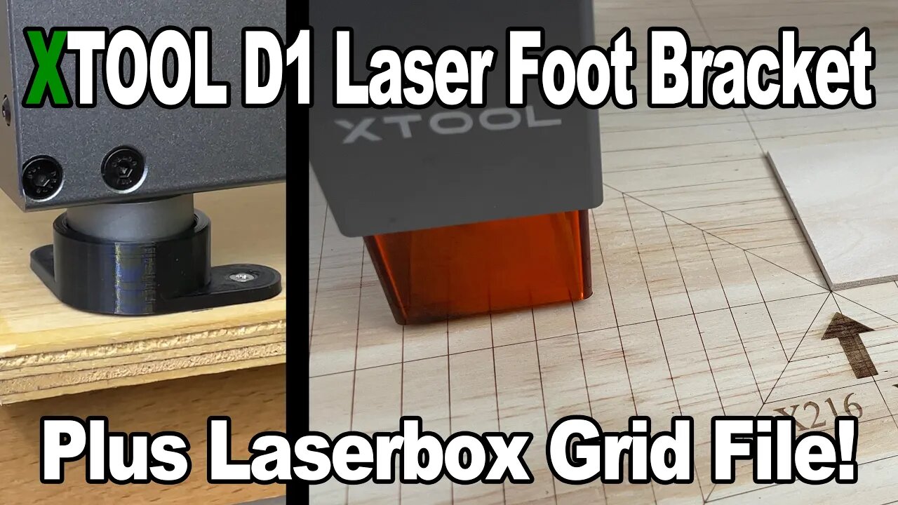 XTOOL D1 Laser Foot Bracket and Laserbox Grid