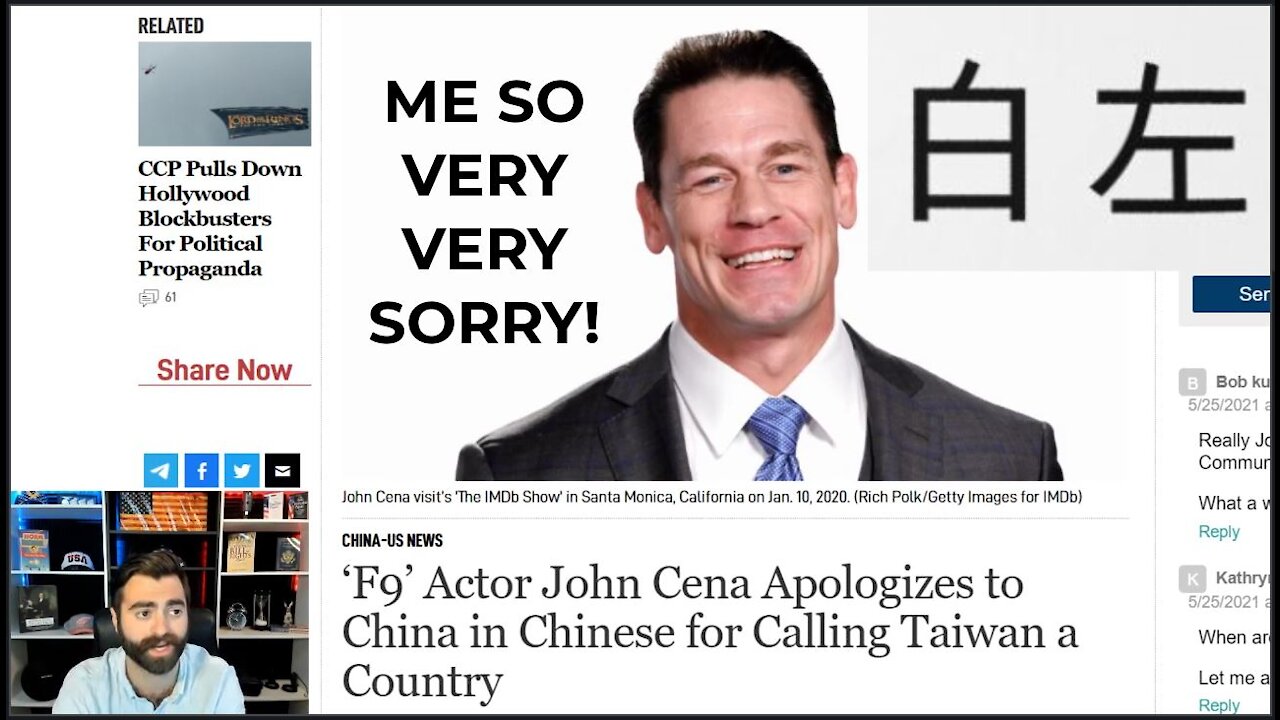 John Cena Apologizes IN CHINESE For *Correctly* Acknowledging Taiwan As An Independent Nation