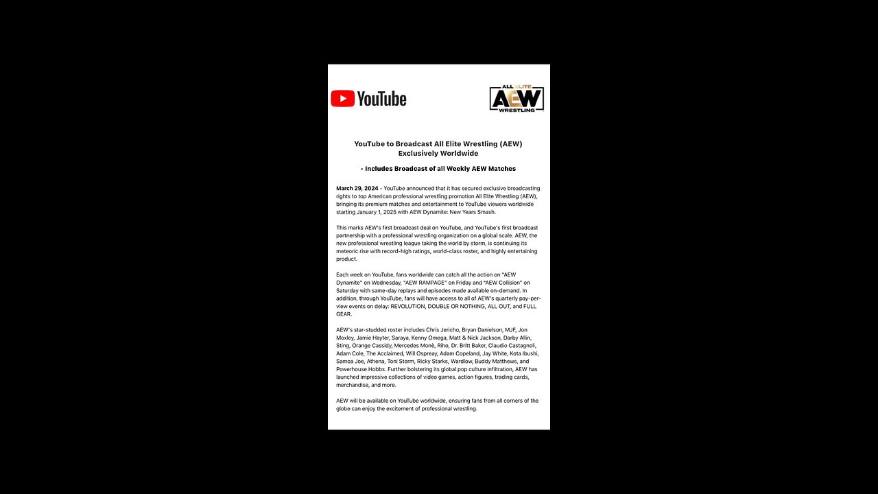DTMP Wrestling News - AEW Going To YouTube