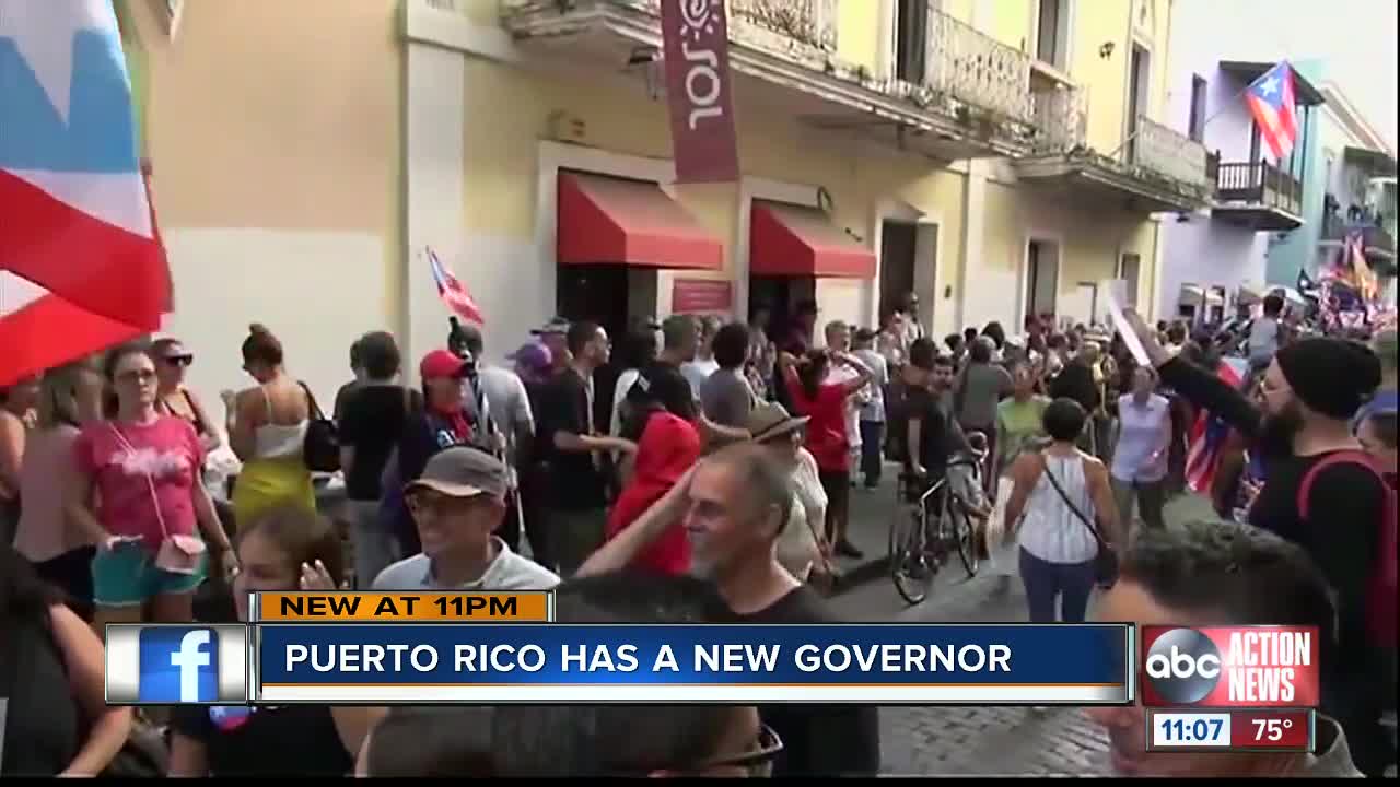 Exiting Puerto Rico governor Rossello announces replacement