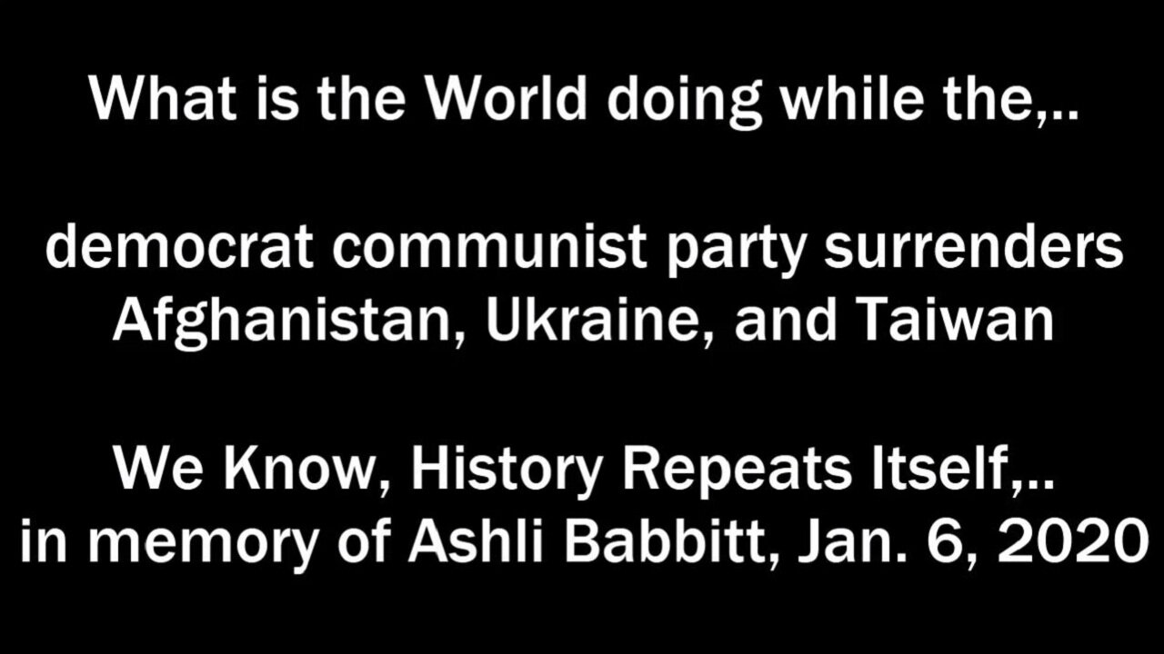 What is the World doing while biden sleeps?