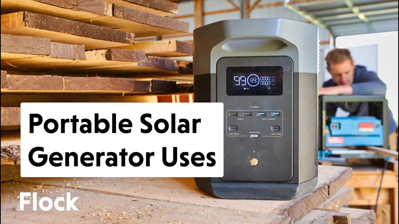 Ways We Use our EcoFlow Delta 2 Max PORTABLE SOLAR GENERATOR for WORK — Ep. 175