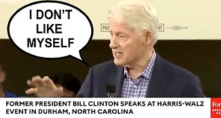 YES, He Actually Said This: Clinton used to Like Himself, BUT NOW, He Doesn’t. He’s Lost IT….