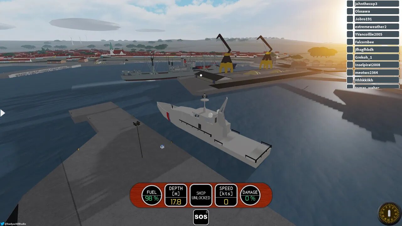 Rp on dss3 guarding boats as they enter