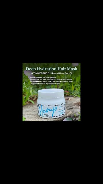 Show your hair extra love with our Deep Hydration Hair Mask! 💚 shiny, soft, and healthy-looking hair