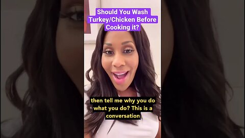 Should You Wash Turkey/Chicken Before Cooking It? 🦃 #shorts