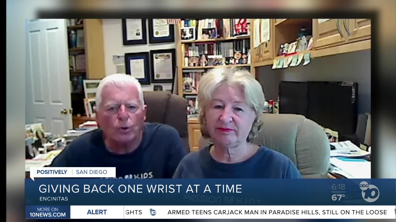 Encinitas couple gives back one wrist at a time