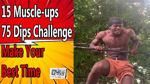 Intense Muscle up Dips challenge