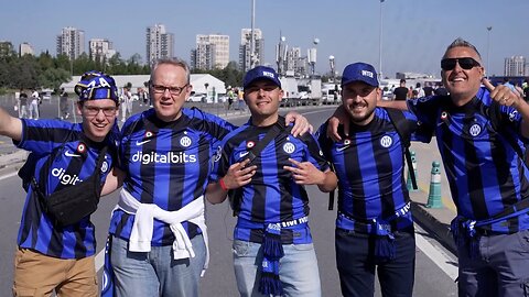 Fans arrive at stadium ahead of Champions League final in Istanbul