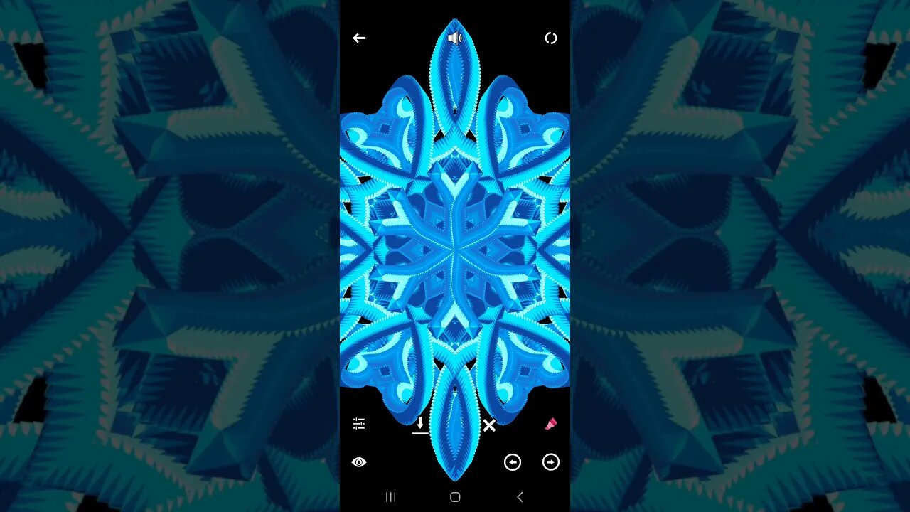 Tangle app on Android: perfect symmetry #3