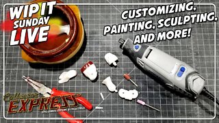 Customizing Action Figures - WIP IT Sunday Live - Episode #31 - Painting, Sculpting, and More!