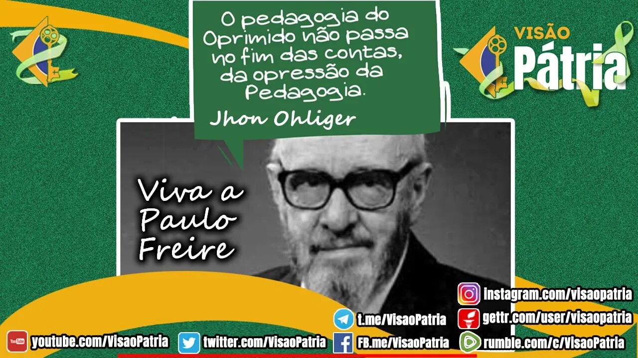 Viva a Paulo Freire