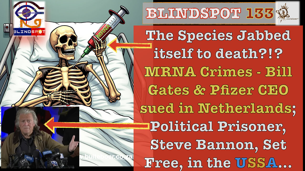 Blindspot 133 The species Jabbed itself to death? MRNA Crimes: Bill Gates sued in the Netherlands