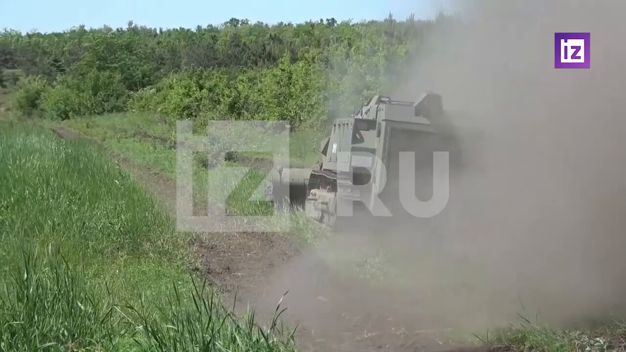 Uran-6 mine-clearing robot in Mariupol